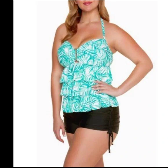 Collections by Catalina Women's Tiered Ruffle top - Picture 2 of 6